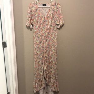 VICI Collection Full Length Floral Dress